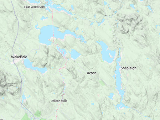 Custom 3d wooden map of York County,Maine,United States