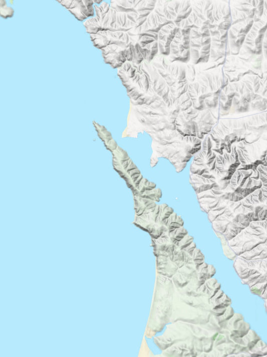 Custom 3d wooden map of Marin County,California,United States
