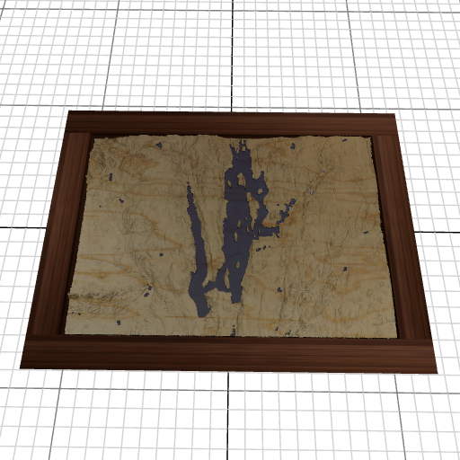 Custom 3d wooden map of Franklin County,Massachusetts,United States