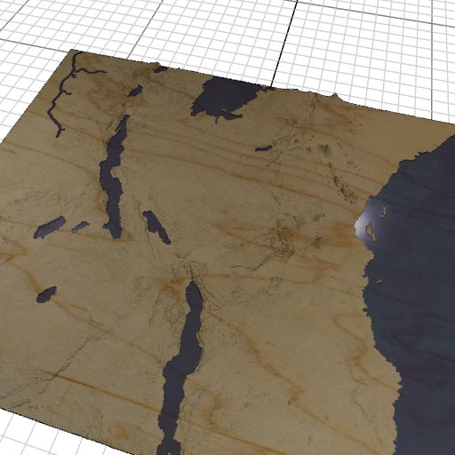 Custom 3d wooden map of Iringa Vijijini,Mkoa wa Iringa,Tanzania